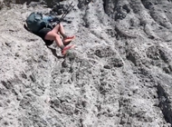 "I'm Falling!" Harrowing Video Shows PCT Hiker's Rescue From Eroding Cliff Face Near Whitewater, CA