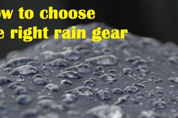 How to choose the right rain gear