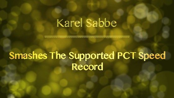 Karel Sabbe Claims New Supported PCT Speed Record