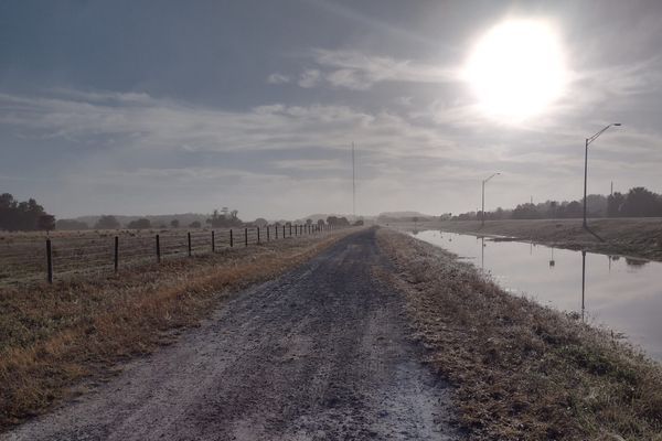 Crossing the Seminole Reservation and Sugarcane Canals on the Florida Trail