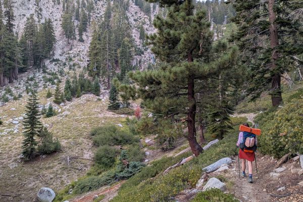 Day 7 on the Tahoe Rim Trail: Getting soaked to my knickers