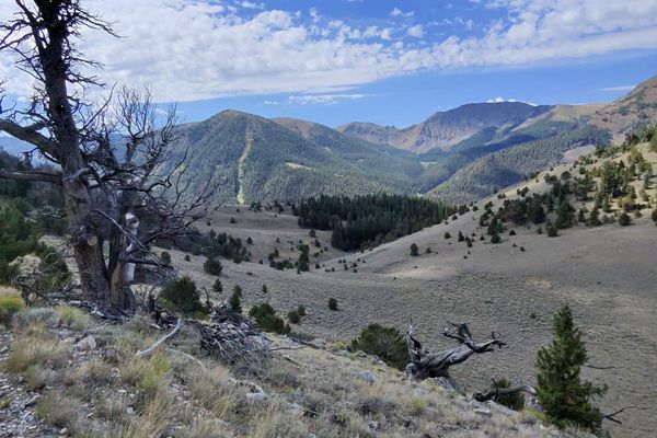 Lima MT to Leadore ID-Thunderstorms in sage brush